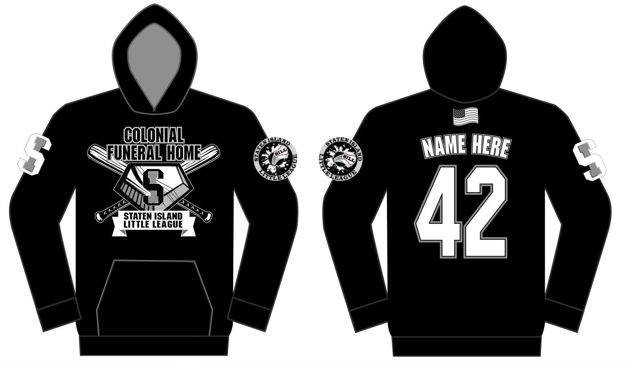 Team Pride Wear. 2023 SUBLIMATED COLONIAL BLACK HOODIE